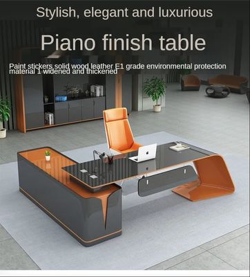 Design Irregular Shape Office Desk in Baking Paint Material with Customized Colors