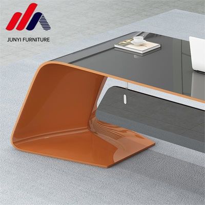 Design Irregular Shape Office Desk in Baking Paint Material with Customized Colors