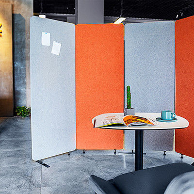 Modern Stylish Sound-Absorbing Folding Screen for Office Showroom and Cafe Decoration