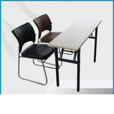 Wood Style PANEL Folding Desk and Chairs for Office Furniture Modern Conference Table