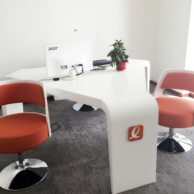 ODM Modern Triangle Office Desk and Chair Combination Small Showroom Conference Table