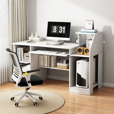 Contemporary Design Home Office Desk with Multifunctional Storage and Main Unit Stand