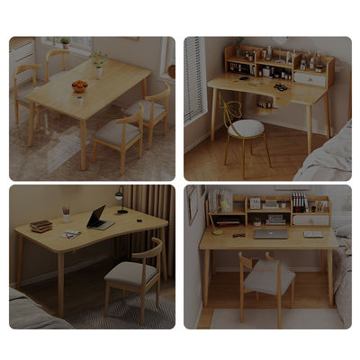 Wooden Office Furniture Simple Laptop Table Desk and Chair Set for Girls' Study Room