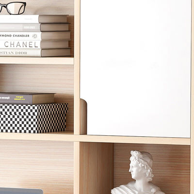 Home Student Study Table Writing Bookcase Bookshelf All-in-One Desk for Simple Computer