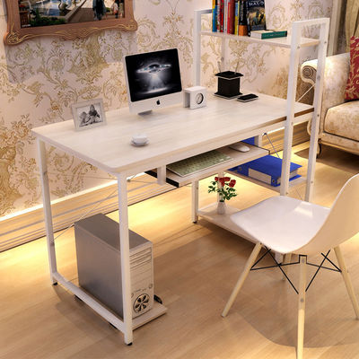 Space-Saving Desktop Computer Desk for Student Writing and Study in Apartments