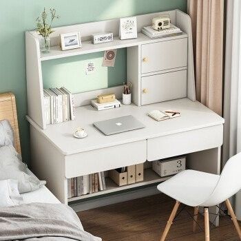 Study Bookshelf Combination Home Office Desk with Multifunctional Table and Simple Design