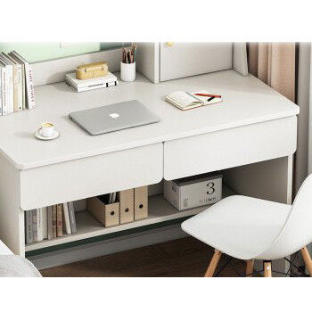 Study Bookshelf Combination Home Office Desk with Multifunctional Table and Simple Design