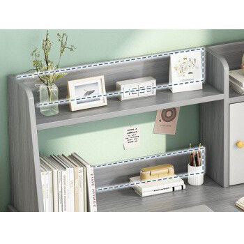 Study Bookshelf Combination Home Office Desk with Multifunctional Table and Simple Design