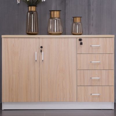 Mail packing N Office Partition Wooden File Cabinet with Lock and Drawer Storage