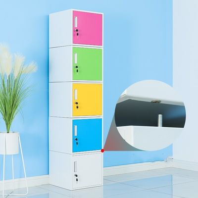 Industrial Design Office File Cabinet with Lock and Movable Three Drawers OEM Storage