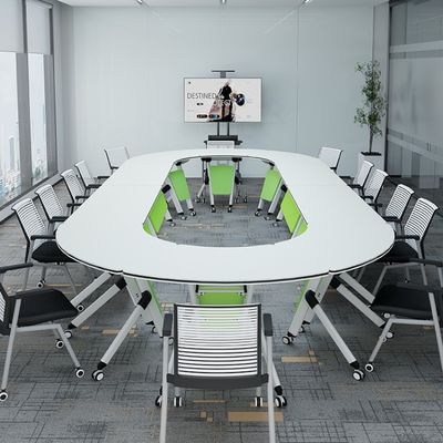 Modern Design Folding Training Table and Chair Combination for Multifunctional Office
