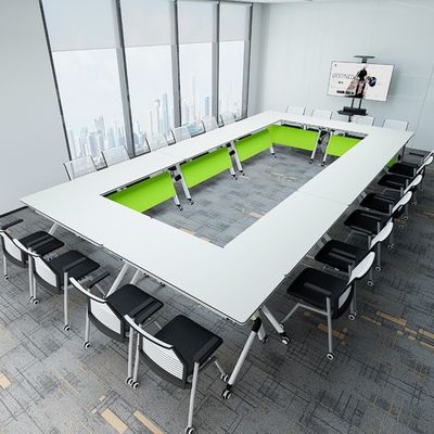 Modern Design Folding Training Table and Chair Combination for Multifunctional Office