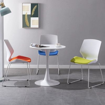 Stackable Four Legs Training Office Porosity Mesh Conference Room Chair with PC Chair