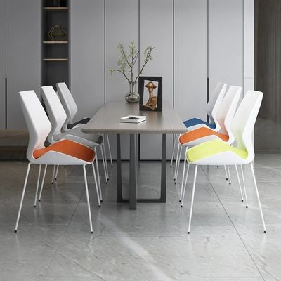 Stackable Four Legs Training Office Porosity Mesh Conference Room Chair with PC Chair