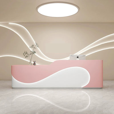 Modern Beauty Hospital Large Clinic Company Reception Counter with High Density Sheet