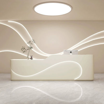 Modern Beauty Hospital Large Clinic Company Reception Counter with High Density Sheet
