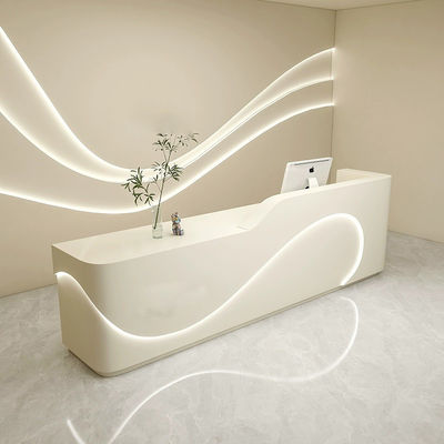 Modern Beauty Hospital Large Clinic Company Reception Counter with High Density Sheet
