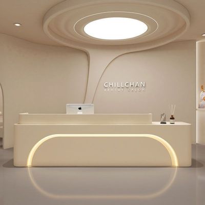 Multifunctional Simple Modern Reception Desk for Customized in Luxury White Restaurant