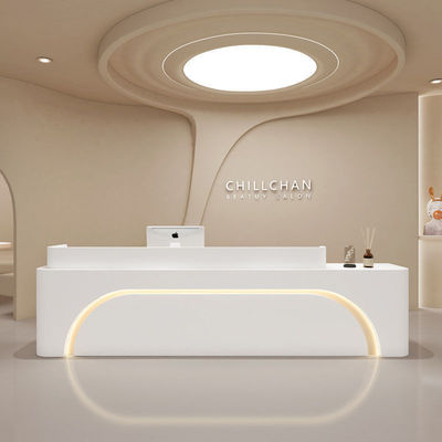Multifunctional Simple Modern Reception Desk for Customized in Luxury White Restaurant
