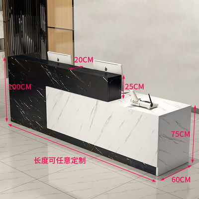 Reception Desk Beauty Salon Color Customized 140*60*100 cm Made in 2023 Modern Style