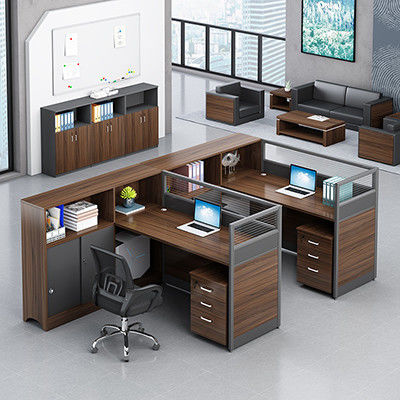 ISO9001/ISO14001 Certified Staff Office Desk and Chair Combination for 2 or 4 People