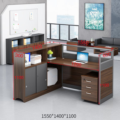 ISO9001/ISO14001 Certified Staff Office Desk and Chair Combination for 2 or 4 People