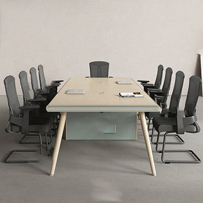 Company's Modern Meeting Room Made Perfect with Simple and Modern Conference Table