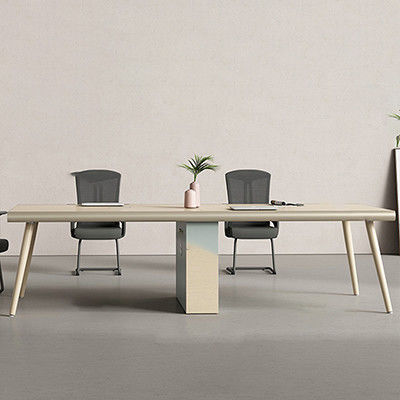 Company's Modern Meeting Room Made Perfect with Simple and Modern Conference Table