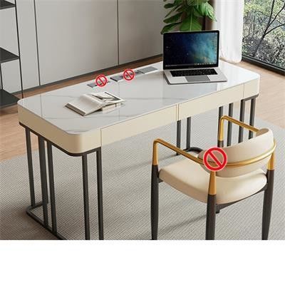 Marbre Office Furniture L Shaped Executive Office Table for Commercial Furniture