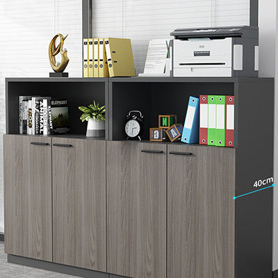 Sturdy and Durable Wooden Shelves Staff Sideboard Storage File Cabinet for Office
