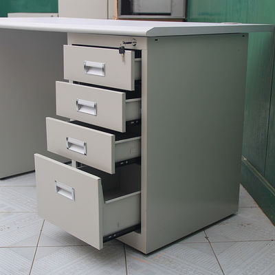 ISO9001/ISO14001 Certified Modern Stainless Steel Computer Desk with Lockable Drawer