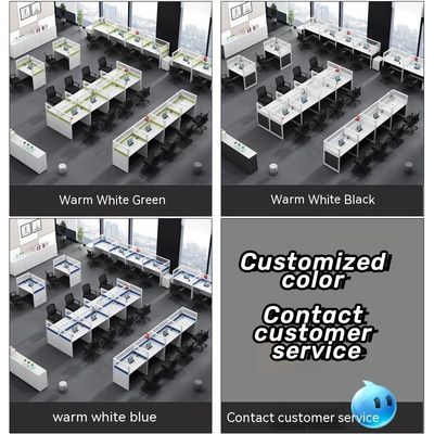 Modernity Style Private Domain Desk and Chair Set for Staff Independent Workstation