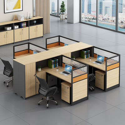 Office Furniture Combination Double Desk Computer Desk and Chair with Modern Design Style