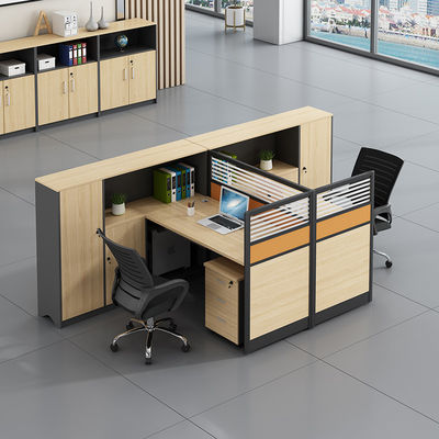 Office Furniture Combination Double Desk Computer Desk and Chair with Modern Design Style