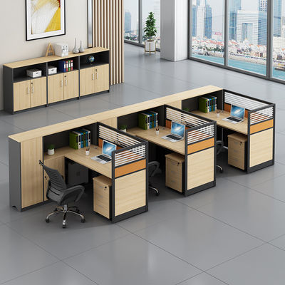 Office Furniture Combination Double Desk Computer Desk and Chair with Modern Design Style