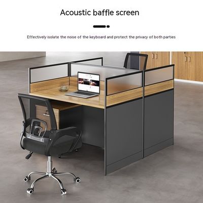 Modern Style Staff Workstation with Customizable Desks and Chairs Combination