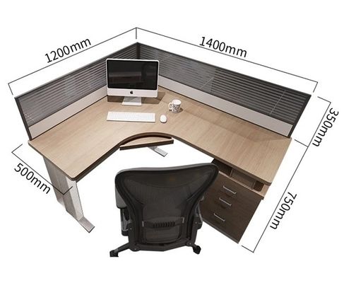Simple Modular Panel Computer Office Cubicle Workstation for 2 4 6 People Desk Design