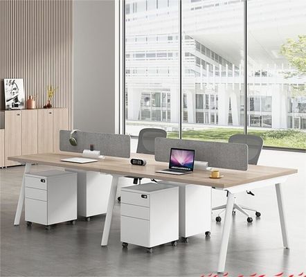Office Furniture Combination Simple Modern 4 6 Artificial Seat Table Screen Card Seat