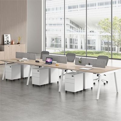 Office Furniture Combination Simple Modern 4 6 Artificial Seat Table Screen Card Seat