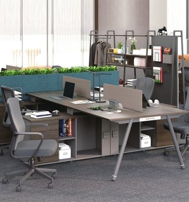Office Furniture Finance Desk and Chair Combination Customizable Workstation for Staff