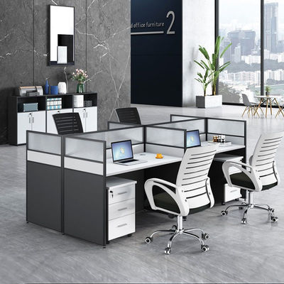 Supermarket Office Desk Staff Tables and Chairs Combination with Sturdy Construction
