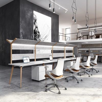 Two Person Staff Modern Commercial Office Furniture Table with ISO9001/ISO14001 Certified