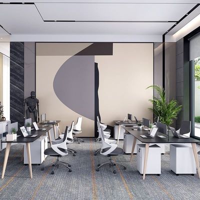 Modern Staff Wooden Executive Desk Cubicle Office Workstation Combination Desk