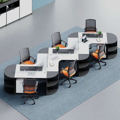 Modern Commercial Office Furniture Customizable Modular Cubicle Partition Workstation