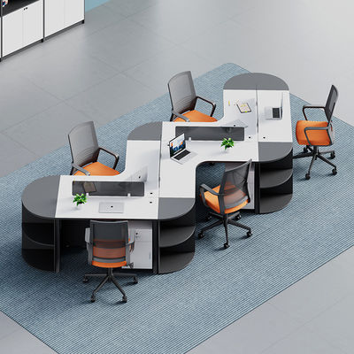 Modern Commercial Office Furniture Customizable Modular Cubicle Partition Workstation