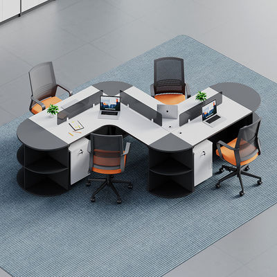 Modern Commercial Office Furniture Customizable Modular Cubicle Partition Workstation