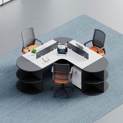 Modern Commercial Office Furniture Customizable Modular Cubicle Partition Workstation