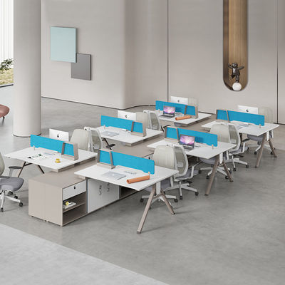 Extendable Modern Design Light Luxury Office Desk and Chair Combination for 2-4 People