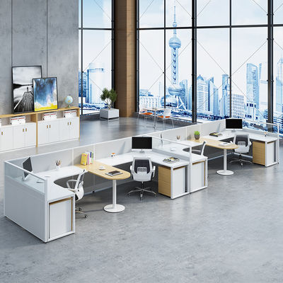 ISO9001/ISO14001 Certified Modern Office Table Workstation for 4 Person Workstation
