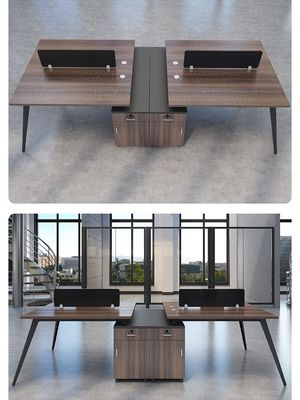 Customizable 4-6 Person Desk and Chair Combination Workstation for Business Premises